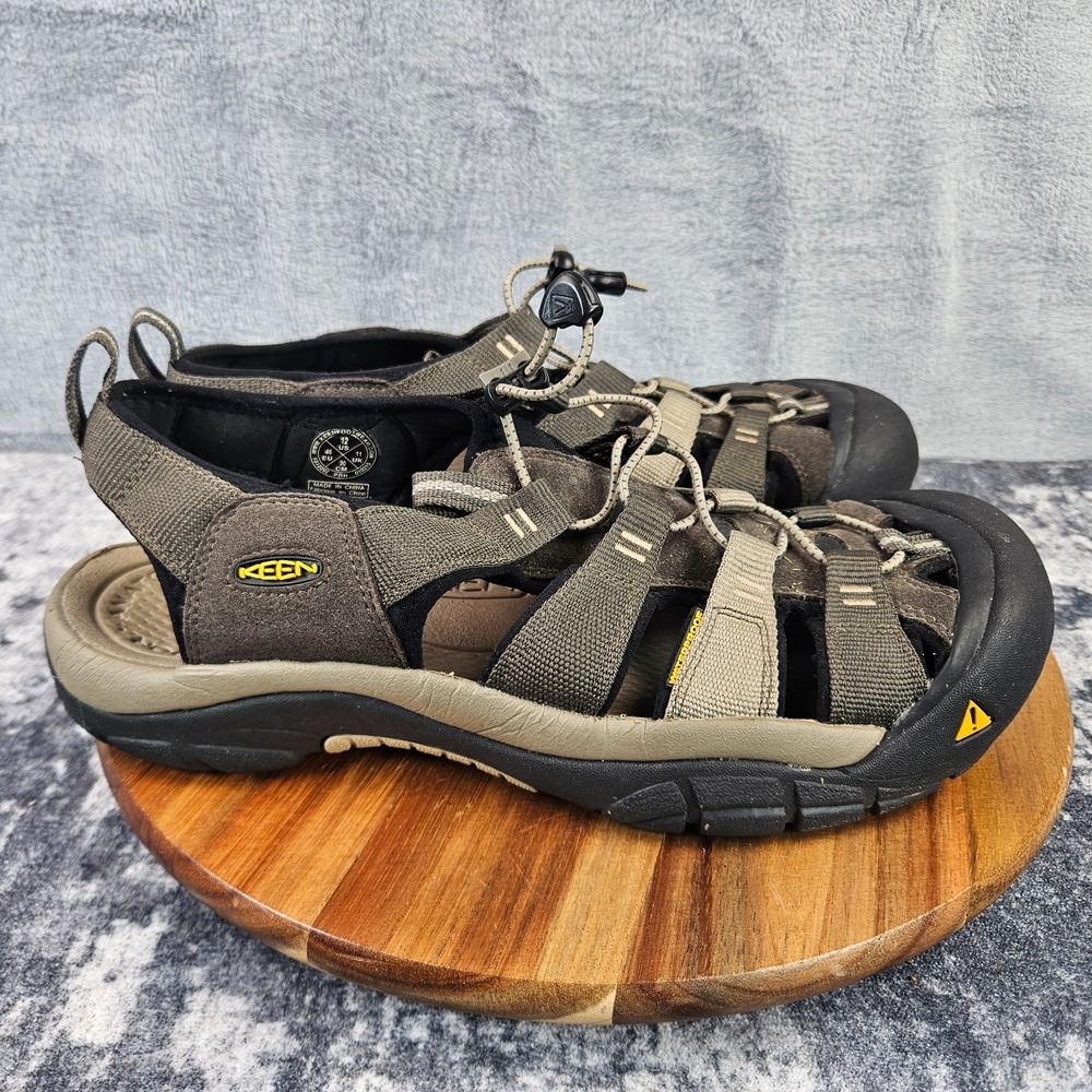 Keen Newport H2 Waterproof Sandal Men's Size 12 Brown Black Hiking Water Shoes